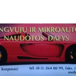 Žvejas(-ė) autodalys.eksportas